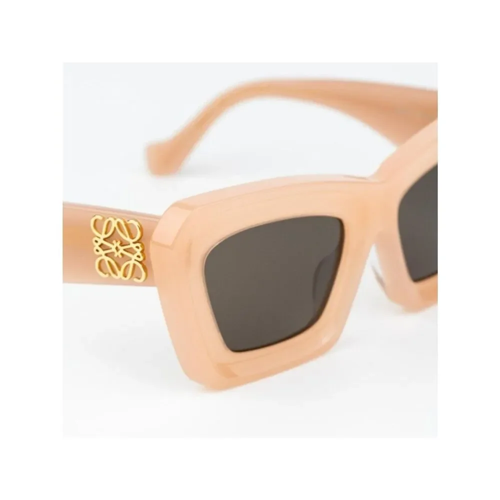 Loewe Women Sunglasses Nude Pink Brown Cat Eye LW40145F 72E NEW AUTHENTIC